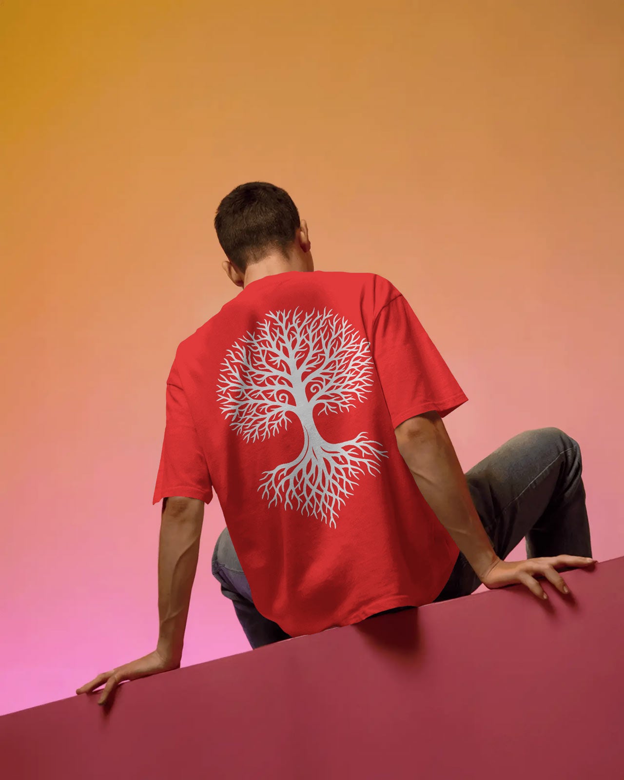 Tree of Life Oversized T-Shirt for Men – Nature Streetwear by Bycads