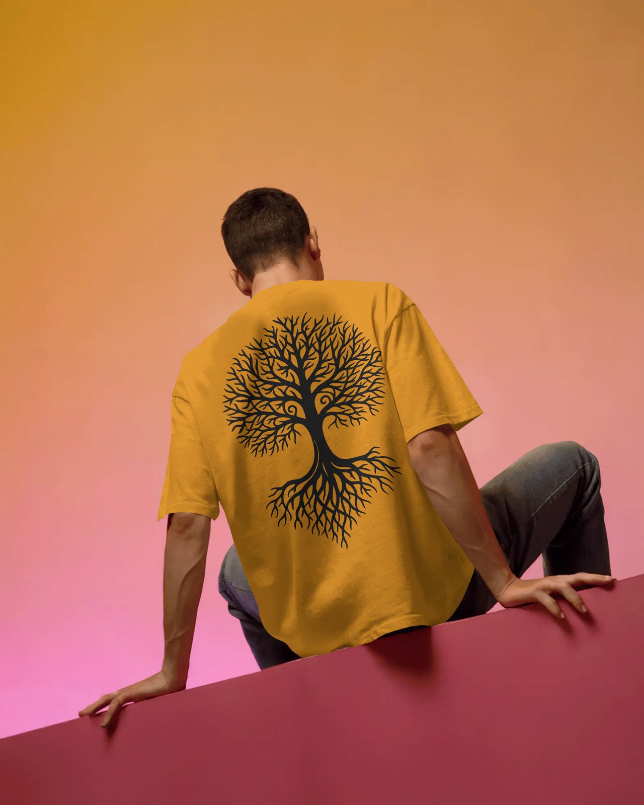 Tree of Life Oversized T-Shirt for Men – Nature Streetwear by Bycads