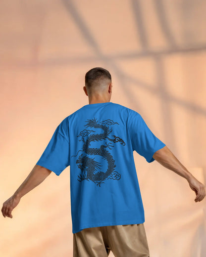 Unique Red Dragon – Oversized Urban Warrior T-Shirt