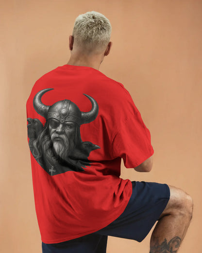 Viking Warrior Oversized T-Shirt for Men – Norse Streetwear by Bycads