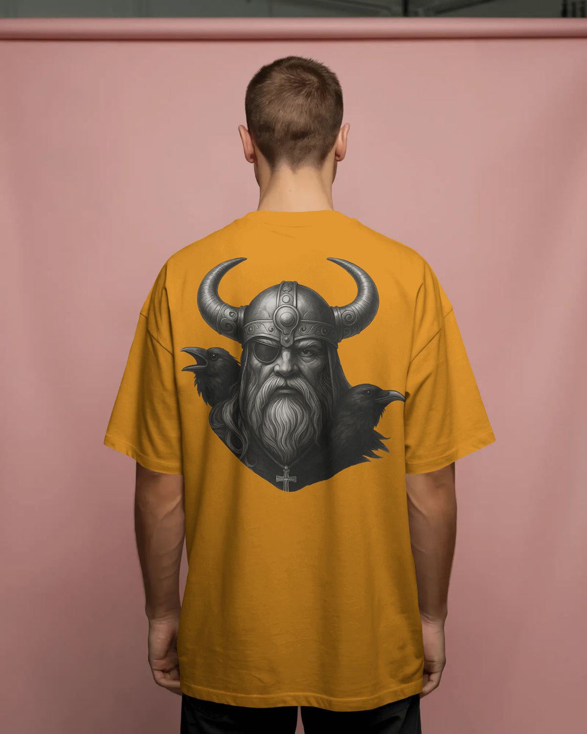 Viking Warrior Oversized T-Shirt for Men – Norse Streetwear by Bycads