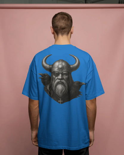 Viking Warrior Oversized T-Shirt for Men – Norse Streetwear by Bycads