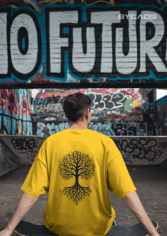 Tree of Life Oversized T-Shirt for Men – Nature Streetwear by Bycads