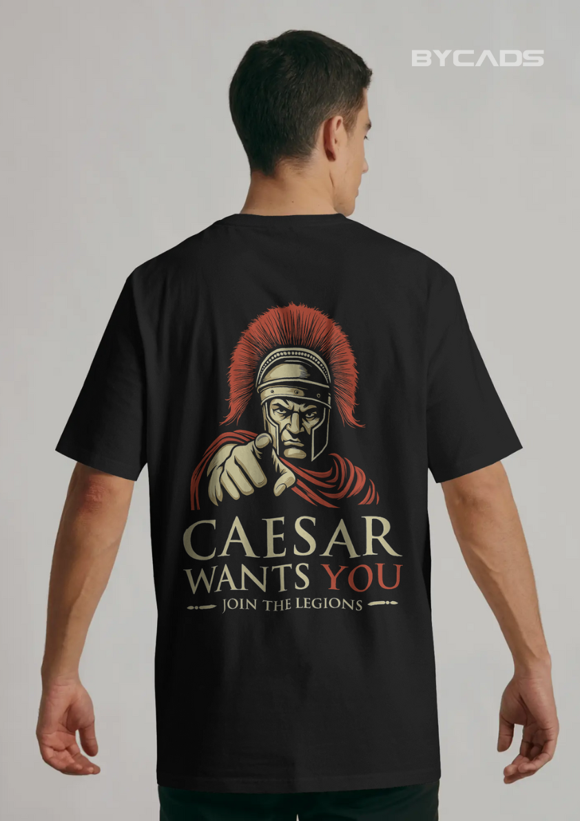 Caesar's Call Graphic Oversized T-Shirt for Men