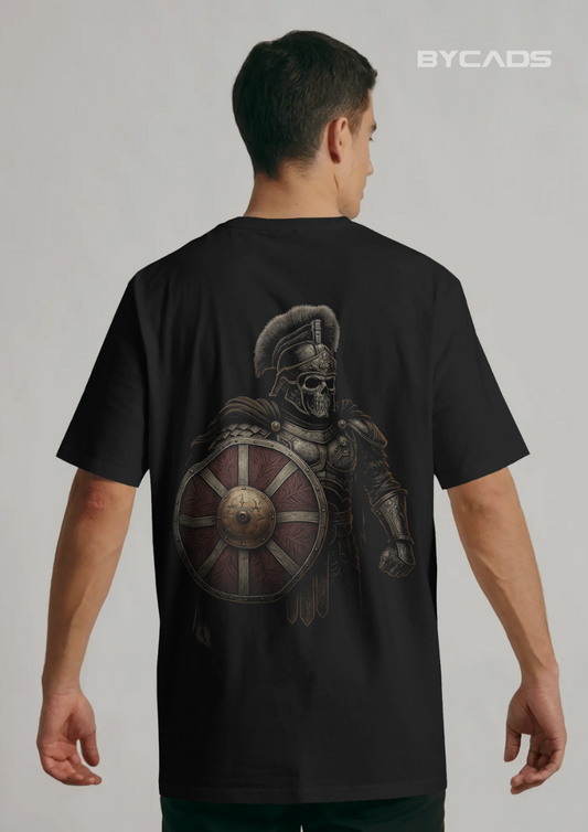 “Eternal Legionnaire” Oversized Warrior Skull Tee