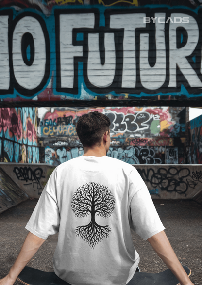 Tree of Life Oversized T-Shirt for Men – Nature Streetwear by Bycads