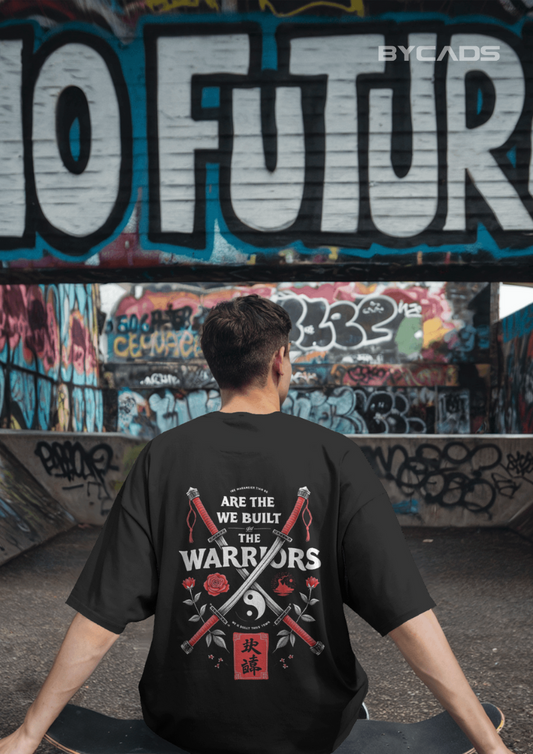 Warrior Spirit Oversized T-Shirt for Men – Samurai Streetwear by Bycads