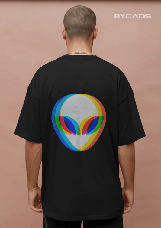 Alien Vibes Graphic Oversized T-Shirt for Men