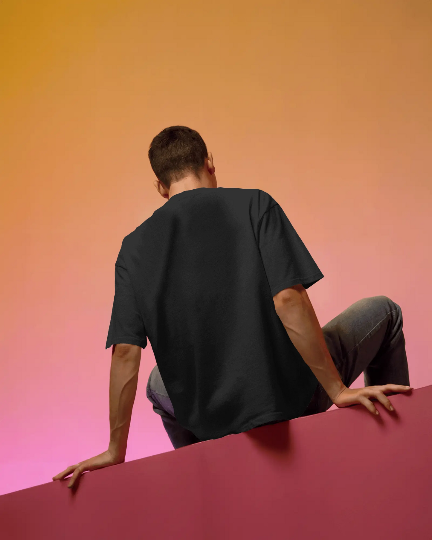 POWER SHIFT GO Graphic Oversized T-Shirt cotton blend - BYCADS