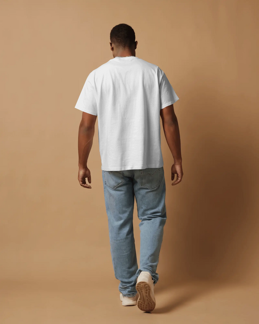 BOLD Minimal Neon Outline Oversized Unisex T-Shirt cotton blend - BYCADS