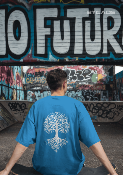 Tree of Life Oversized T-Shirt for Men – Nature Streetwear by Bycads