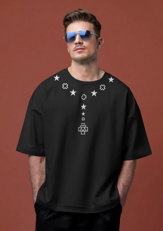 Stellar Alignment Oversized T-Shirt – Bycads Cosmic Streetwear Drop