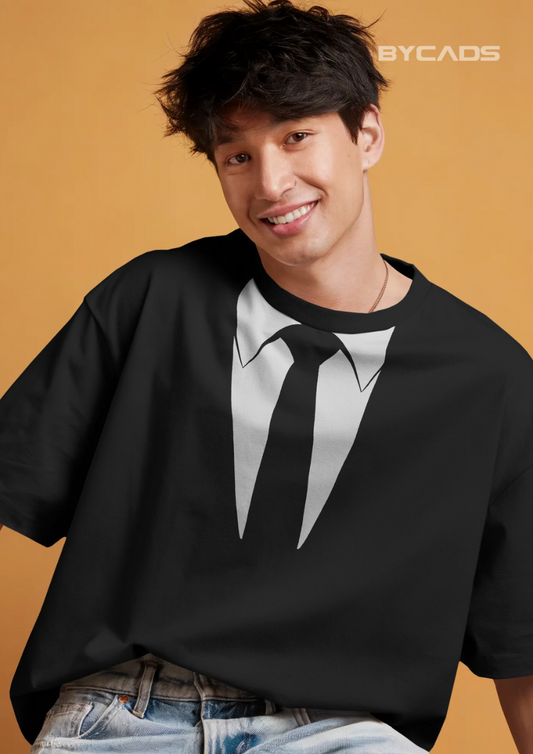 SUIT UP Minimal Collar Illusion Unisex T-Shirt