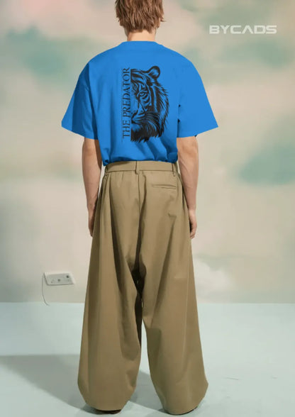 Predator Tiger Oversized T-Shirt for Men – Streetwear by Bycads