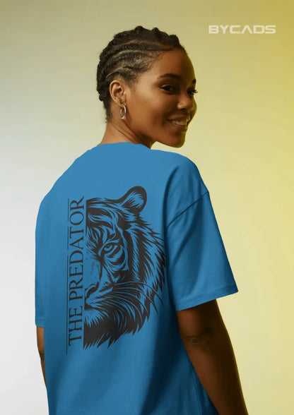 Predator Tiger Oversized T-Shirt for Men – Streetwear by Bycads