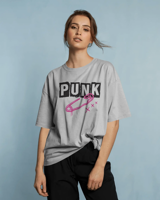 PUNK Graphic Oversized Unisex T-Shirt cotton blend - BYCADS