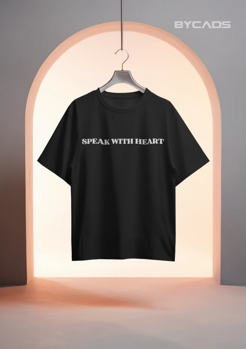 Loud in Silence Oversized Unisex Streetwear Graphic Tee