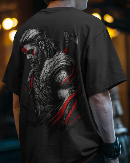 “The Viking’s Wrath” Oversized Warrior T-shirt By Bycads