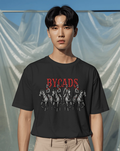 BYCADS "Outlaw Posse" Oversized Cowboy Graphic T-Shirt