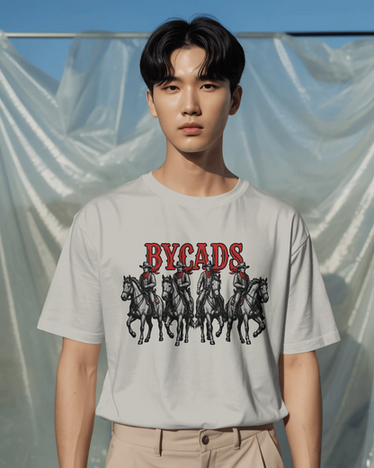 BYCADS "Outlaw Posse" Oversized Cowboy Graphic T-Shirt