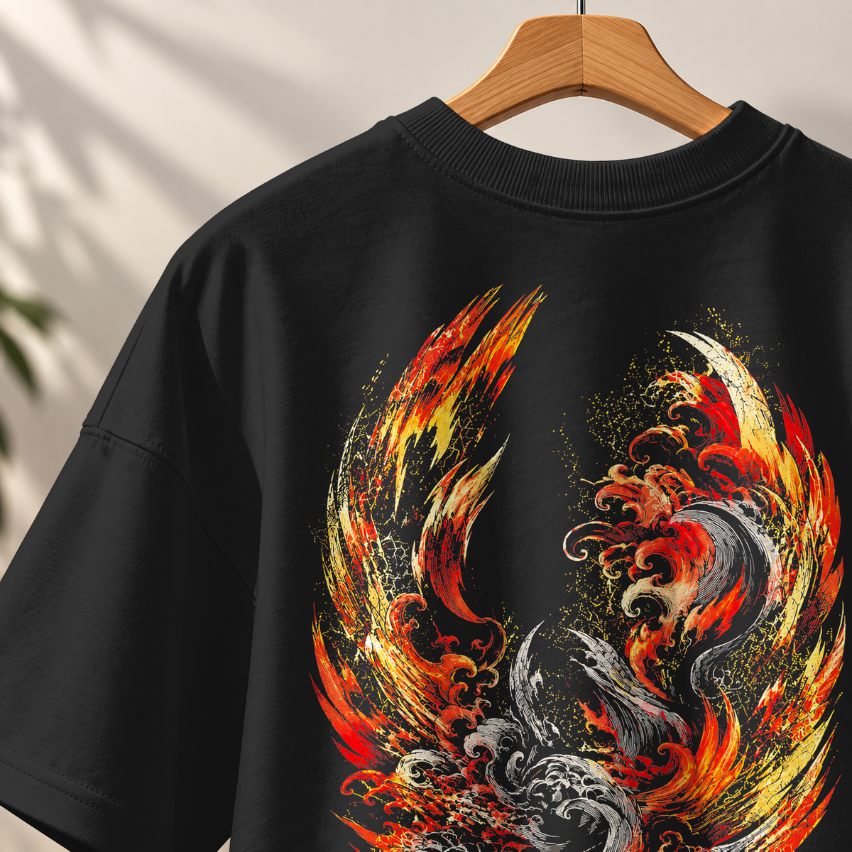 Black Oversized T-Shirt | 100% Cotton 240 GSM Graphic T-Shirt | BYCADS Streetwear